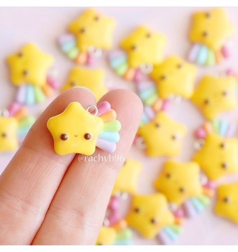 Fimo Kawaii, Polymer Clay Kunst, Crea Fimo, Kawaii Clay, Kawaii Rainbow, Clay Kawaii, Polymer Clay Kawaii, Polymer Clay Figures, Polymer Clay Animals