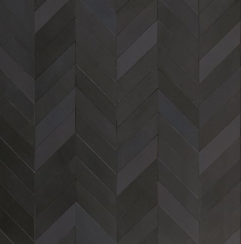 We would want more color, but I like the design and the subtlety of the variance. Chevron Tile, Mosaic Wallpaper, Bathroom Black, Black Tiles, Basement Bathroom, Black Floor, Bathroom Design Luxury, Bathroom Floor Tiles, Porcelain Tiles