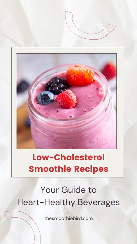 This collection of low-cholesterol smoothie recipes has been carefully curated to provide delicious, nutrient-rich options for those aiming to maintain a cholesterol-friendly diet.  #thesmoothiebird Smoothie Recipes To Lower Cholesterol, Smoothies For Lowering Cholesterol, Low Cholesterol Smoothie Recipes, Cholesterol Smoothie Recipes, Cholesterol Lowering Smoothies, Low Cholesterol Smoothies, High Cholesterol Diet Meals, Meals To Lower Cholesterol Recipes, Diet For High Cholesterol