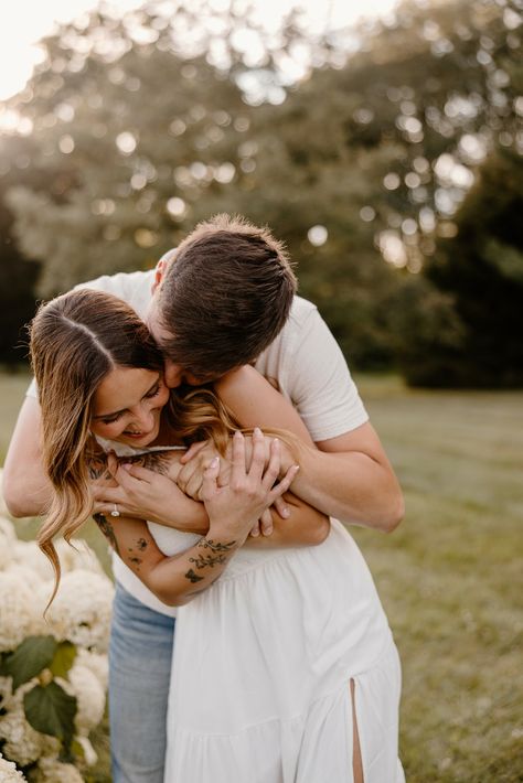 Open fields and gardens??? SAY LESS!😍✨💐 Can we please talk about the gorgeous parks in the Dayton and Columbus area?! It makes my heart so happy. I love the summer tones, the sun through the trees, and of course Carys + Carson 😭🤭✋🏼 It's always fun to get creative with my couples and find locations that not only match their vibe but have plenty of space for creativity! Just your friendly reminder that your engagement photos are all about YOU! 🩷 Find what makes your heart happy so we can capt... Fall Park Engagement Photos, Engagement Photos In A Park, Garden Engagement Photoshoot, Engagement Photos In Garden, Candid Engagement Photos Natural, Engagement Photos With Child, Engagement Photos Tree, Fun Couple Photoshoot Creative, Engagement Photos Garden