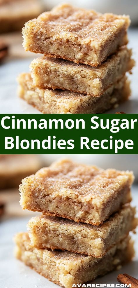 Discover a sweet indulgence that’s sure to please! Our Cinnamon Sugar Blondies Recipe delivers a heavenly flavor experience while being incredibly easy to make. Perfect for family gatherings or cozy nights at home. Rich Cheesecake, Easy Dessert Recipe, Blondies Recipe, Creative Desserts, Easy Cinnamon, Dessert Lover, Quick Desserts, Easy Dessert, Perfect Desserts