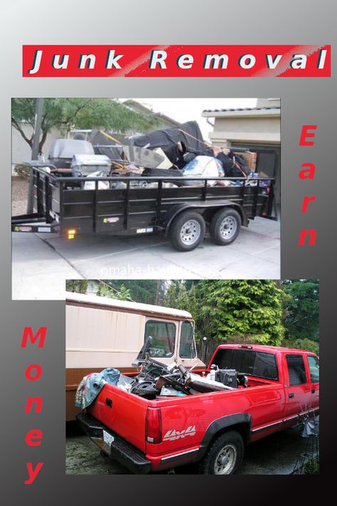 How to start a junk removal side hustle. Earn extra cash hauling away junk. Junk Removal Business, Foreclosure Cleaning, Junk Hauling, Lawn Care Business, Dumpster Rental, Startup Business Plan, Rental Business, Dumpsters, Junk Removal