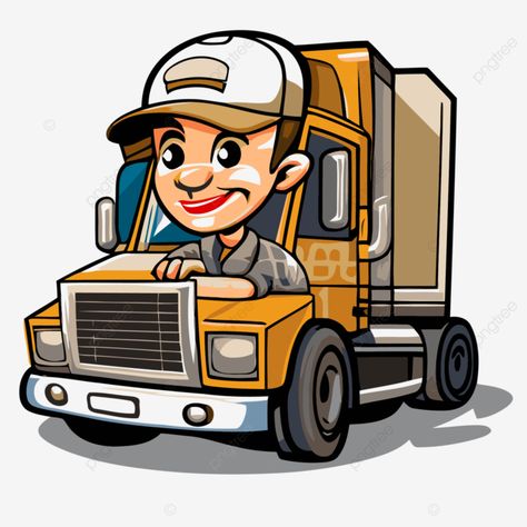 truck driver vector Truck Cartoon, Sticker Clipart, Map Creator, Cartoon Clip, Kids Around The World, Cartoon Cartoon, Birthday Brunch, Wedding Map, Clipart Cartoon