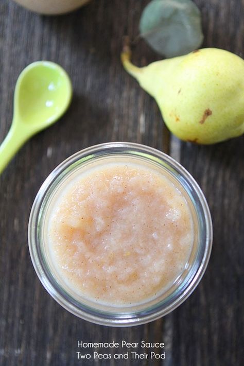 Easy Pear Sauce Recipe on twopeasandtheirpod.com #recipe Pear Sauce Recipe, Canning Pears, Pear Sauce, Real Food Snacks, Pear Recipes, Canning Recipes, Sauce Recipe, Fruits And Veggies, Instant Pot Recipes