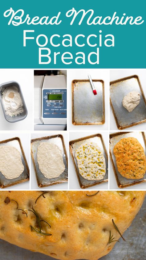 Foccacia Bread Bread Maker, Foccacia Bread Recipes Bread Machine, Bread Maker Dough Recipes, Bread Machine Dough Baked In Oven, Focaccia Bread Recipe Bread Machine, Foccacia Bread Machine, Bread Machine Focaccia Bread Recipe, Bread Machine Focaccia Bread, Bread Machine Focaccia Dough