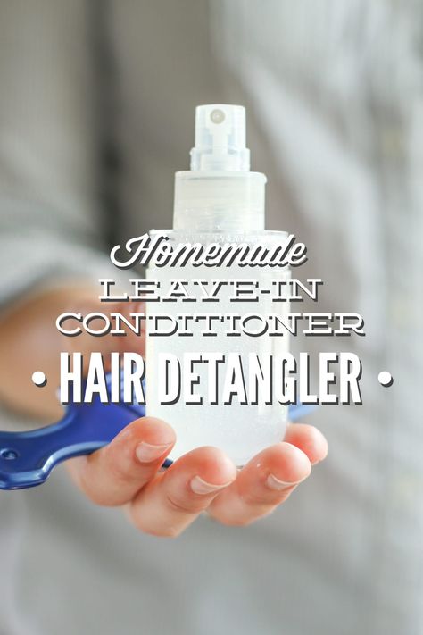 Homemade Leave-In Conditioner Hair Detangler Conditioner Recipe, Homemade Goodies, Conditioner Hair, Homemade Products, Homemade Hair Products, Natural Body Care, Hair Detangler, Live Simply, Beauty Recipe