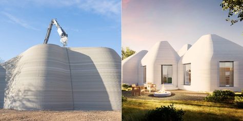 It's hard to use printers to build houses. This startup says it's found a solution — by creating a 3D printed home starter kit. 3d Printed Homes, 3d Printed House, Dome House, Real Estate Investment, City Design, 3d Printers, Story House, Real Estate Investing, It's Hard