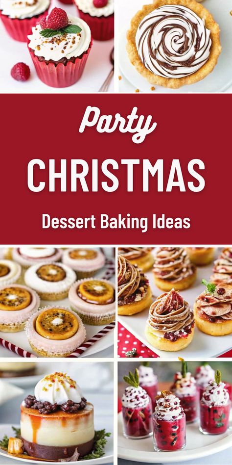 Christmas Baking Dessert Ideas Christmas Dessert Shooters, Christmas Party Dessert Ideas, Christmas Party Dessert, Party Dessert Ideas, Mini Tartlets, Christmas Dessert Ideas, Holiday Desert, Christmas Desserts Party, Dessert Shooters