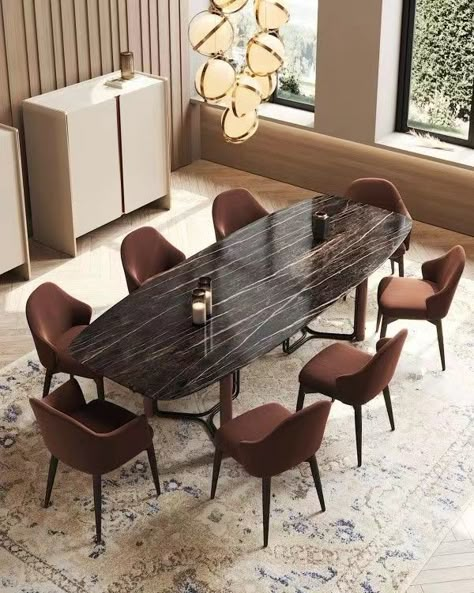 Table Design Modern, Milan Apartment, Dining Table Design Modern, Luxury Dining Tables, Luxury Dining Table, Room Table Decor, Table Marble, Dining Room Table Decor, Luxury Dining Room