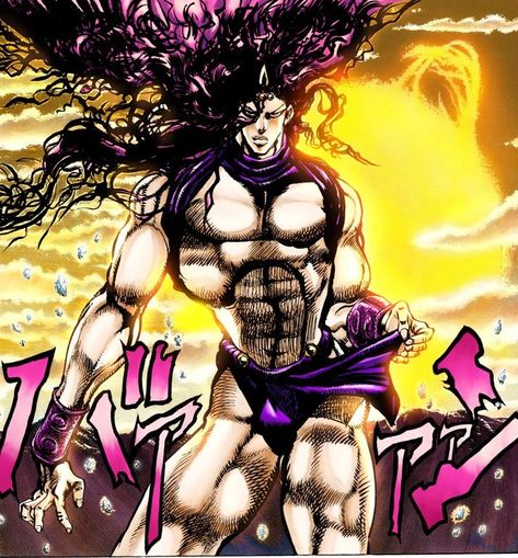 Kars (カーズ Kāzu) is the main antagonist of Part 2, Battle Tendecy. Kars is the leader of the Pillar Men, and the designer of the Stone Mask. His goal is to evolve further to become immune to the sun's rays, and thus he seeks the Red Stone of Aja to empower his Masks, battling the Ripple users for its possession. He is ranked 1st out of all the Pillar Men. Kars Jojo, Jojo Bizarro, Jojo Jojo, Jonathan Joestar, Ultimate Warrior, Joseph Joestar, Battle Star, Man Wallpaper, Male Poses