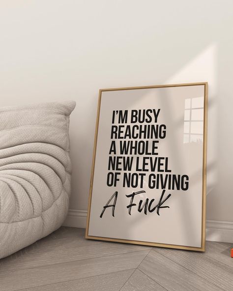 Prints you need for your office or living space. All prints are available through the link in my bio. #homeoffice #wfh #officespace #homedecor #interiordesign #wallart #etsyseller #etsyshop #funnyshit #sarcasticart #typographicposter #funnyquotes #funnysayings #funnysarcasm Mind Shift, Small Office Decor, Makeup Logo, Office Quotes, Instagram Prints, Typographic Poster, Dream Wall, Wise Words Quotes, Apartment Decor Inspiration