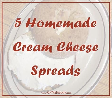 Bagel Spread, Cream Cheese Spread Recipes, Flavored Cream Cheeses, Cream Cheese Sandwiches, Cheese Recipes Homemade, Cheese Spread Recipes, Cream Cheese Bread, Cheese Bagels, Make Cream Cheese