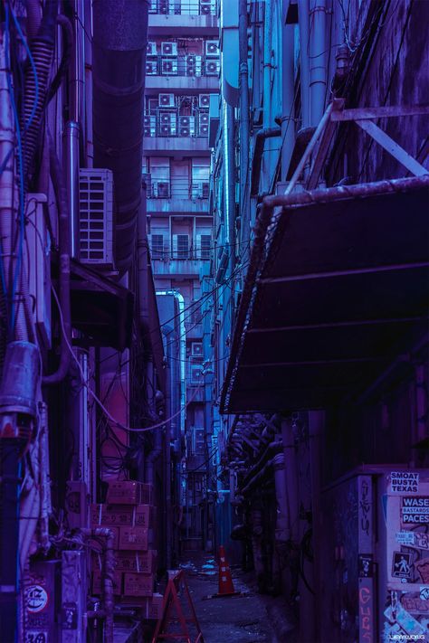 Euphoric Aesthetic, Tokyo Alley, Real Landscapes, Liam Wong, Kernel Panic, Asian City, Alley Way, Night Shadow, Neon Noir