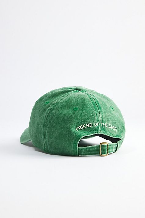 Washed cotton twill dad hat with embroidery at the front. Paneled cap in an adjustable size with a strap closure back. Features Babes Saving The Planet washed dad hat Paneled cotton twill cap Embroidery at the front Adjustable strap closure Content + Care 100% Cotton Spot clean Imported Size Adjustable circumference | Babes Saving The Planet Washed Dad Hat in Green at Urban Outfitters Embroidery Hats For Men, Granola Flat Bill Hat, Granola Hats, Cap Embroidery, December 2nd, Flat Bill Hats, Saving The Planet, Vintage Cap, Hat Embroidery