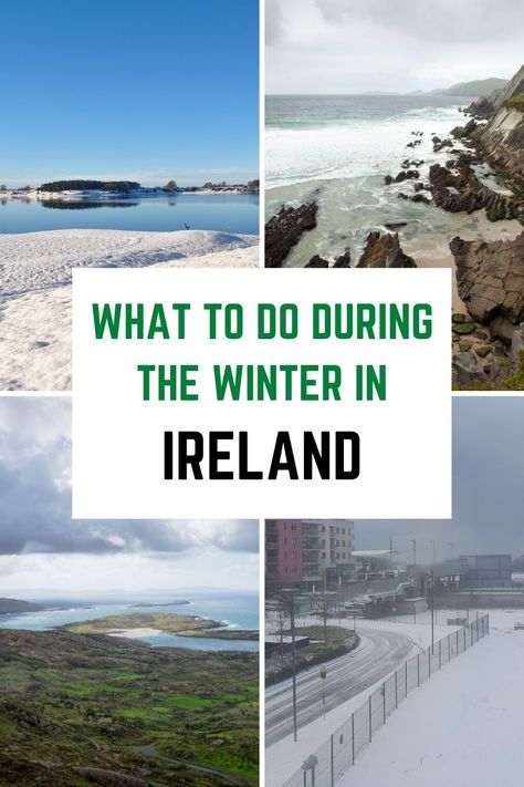 Planning on spending time during winter in Ireland? Here are 17 amazing reasons you'll love visiting Ireland in the winter! Ireland winter | things to do in winter in Ireland | what to do in Ireland in winter Ireland In December, Winter In Ireland, Ireland December, Ireland Pubs, Ireland Hotels, Ireland Weather, Moving To Ireland, Dublin Ireland Travel, Ireland Itinerary