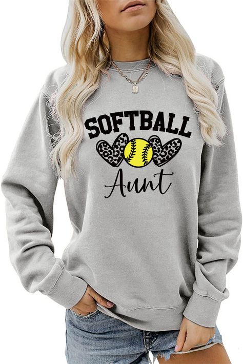 Aunt Meme, Softball Team Shirt, Quotes Sweatshirt, Women Graphic, Softball Team, Sweatshirts Quotes, Team Shirt, Casual Home, Sweatshirt Women