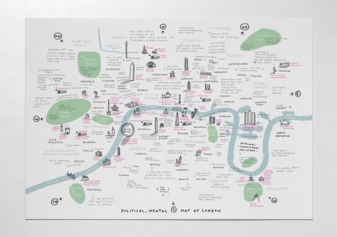 Mental Map Architecture, Mental Map Design, Mental Mapping, Community Map, Urban Illustration, Urban Mapping, Map Of London, Mental Map, Bus Terminal