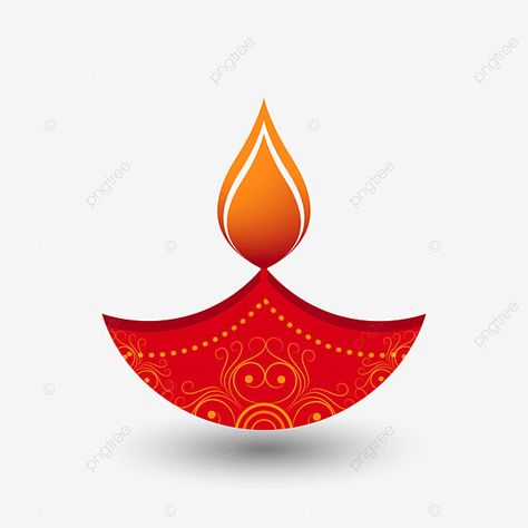 Deepavali Decorations, Diya Illustration, Diya Images, Diya Png, Diya Designs, Red Illustration, Composition Painting, Diwali Diya, Festivals Of India