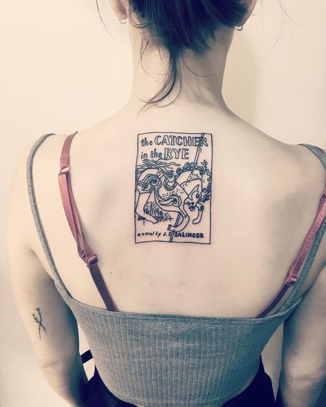 Mr Preston on Instagram: “#thecatcherintherye on Phoebe. Thanks for getting this, nice to meet you. Done at @heartlesshandsclub MCR mrprestontattooer@hotmail.com…” Catcher In The Rye Tattoo, Mcr Tattoo, Catcher In The Rye, Rye, Preston, Nice To Meet, To Meet, Geometric Tattoo, Meet You