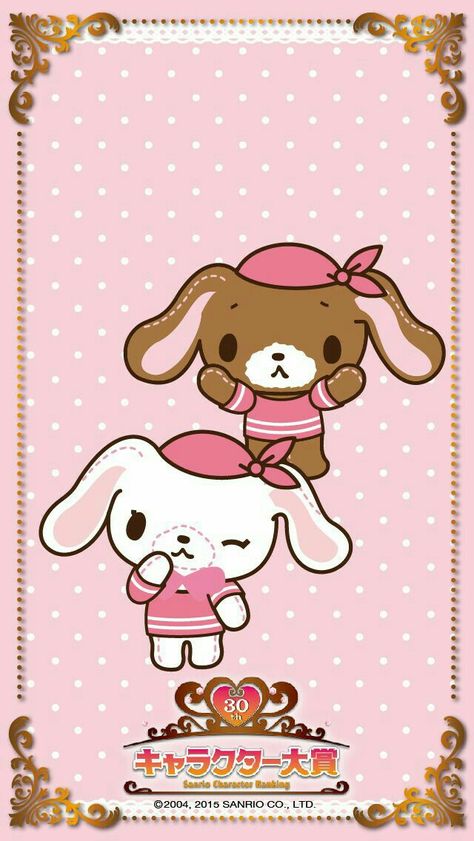 Sugarbunnies Sanrio, Sanrio Character Ranking, Sanrio Core, Sugar Bunnies, Hello Sanrio, Bunny Poster, Bunny Wallpaper, Sanrio Wallpaper, Japanese Characters