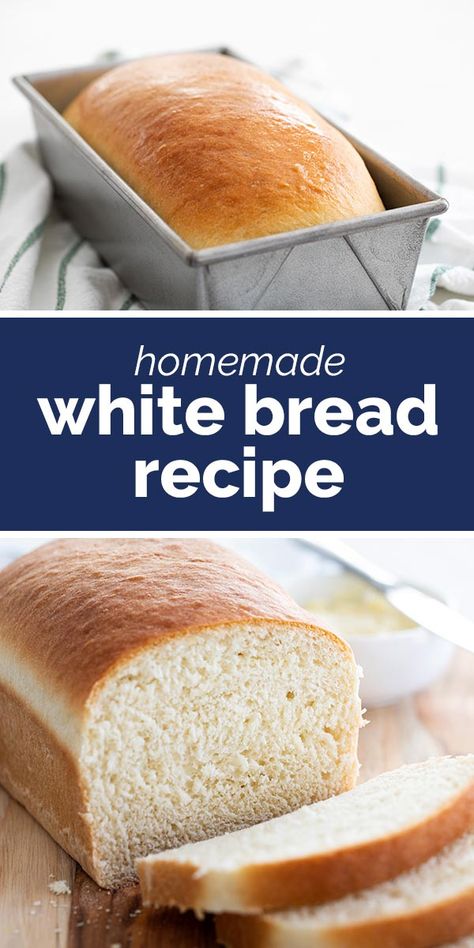 Made from scratch, this Homemade White Bread Recipe is perfect for sandwiches, toast, or simply with butter and jam. You won’t believe just how easy it is! #bread #recipe #homemadebread #whitebread Soft White Bread Recipe, Beginners Bread Recipe, Best Homemade Bread Recipe, Homemade White Bread, White Bread Recipe, Homemade Bread Easy, Bread Easy, Loaf Recipes, Delicious Sandwiches