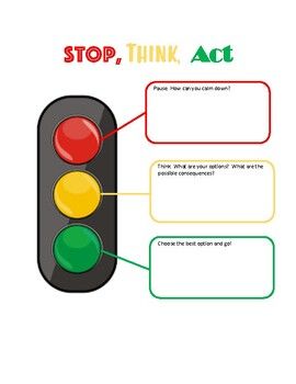 Stop Think Act, Social Work Activities, Odyssey Art, Social Emotional Activities, Mental Health Activities, Recreation Therapy, Stop And Think, Social Skills Groups, Impulse Control