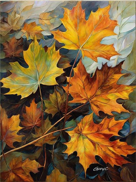 Paintings Of Fall Leaves, Watercolor Autumn Leaves, Autumn Leaves Art, A Level Art Sketchbook, Apple Art, Lovely Flowers Wallpaper, Watercolor Projects, Holiday Painting, Leaf Drawing