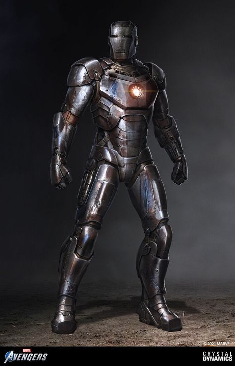 ArtStation - Marvels Avengers: Iron Man - Alternate Outfit, Brandon Russell Iron Man Mark 2, Iron Legion, Justice League Art, Real Iron Man, Iron Man Pictures, Iron Man Cosplay, Marvel Concept Art, New Iron Man, Avengers Iron Man