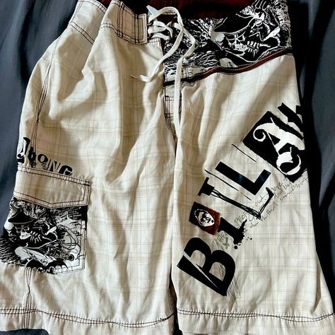 billabong Board Shorts Gcse Textiles, Thrift Inspo, Billabong Shorts, Couple Fits, Denim Sandals, Digital Closet, Dream Style, Mens Boardshorts, Summer Fits