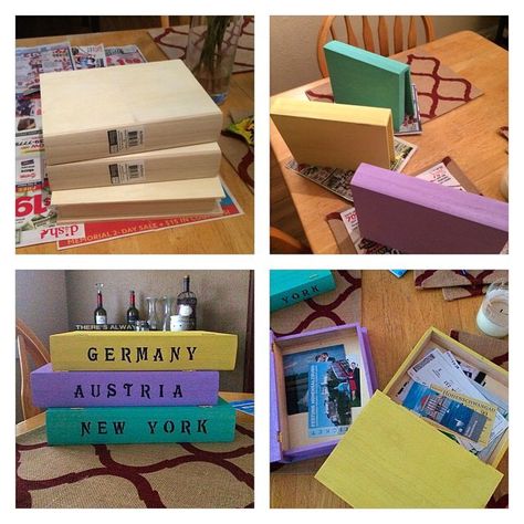 Travel keepsake Traveling Keepsakes Ideas, Travel Collection Ideas Souvenirs, Vacation Souvenir Ideas Display, Travel Box Ideas, Souvenir Collection Ideas, Travel Keepsake Ideas, Travel Souvenirs Display Ideas, Travel Photo Display Ideas, Diy Memory Box Ideas