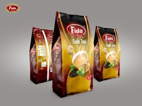 Tea Pouch Design, Tea Packing, Tea Pouch, Packet Design, Tea Package, Tea Packaging Design, Sage Plant, Gold Tea, Pouch Design