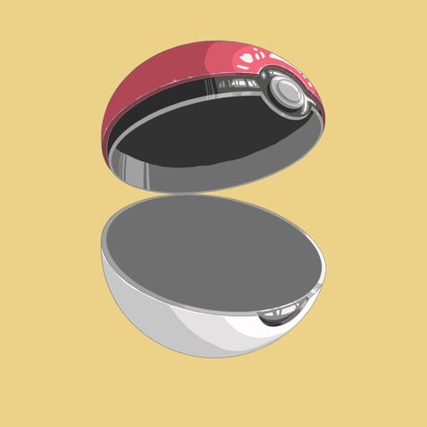 Pokemon pokeball base Open Pokeball Drawing, Open Pokeball, Pokeball Drawing, Pokeball Art, Mj Tattoo, Pokeball Tattoo, Pokemon References, Ben Day Dots, Pokemon Ball