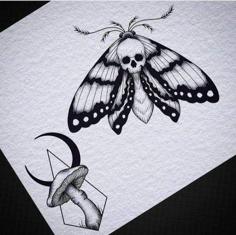 Moth And Skull Tattoo Design, Gothic Moth Drawing, Deathhead Moth Drawing, Moth Elbow Tattoo Open Close, Skull Moth Tattoo Design, Deathhead Moth Tattoo, Gothic Moth Tattoo, Skull Moth Tattoo, Undercut Tattoos