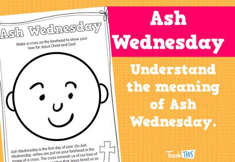 Ash Wednesday Meaning, Homeschool Preschool Schedule, Catholic Lent, First Grade Lessons, Preschool Schedule, Bible Story Crafts, Nursery Activities, Preschool Bible, Worksheets For Kindergarten