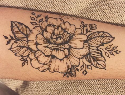 Carnation Flower Tattoo, Henna Flowers, Marigold Tattoo, Carnation Tattoo, Jagua Tattoo, Floral Henna, Flower Peony, Flower Henna, Birth Flower Tattoos