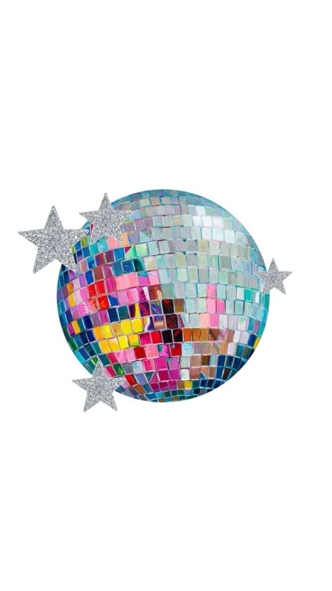 Bola Disco, Colorful Glitter, Glitter Stars, Disco Ball, Glitter, Stars, Silver, White