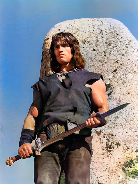 Conan Arnold, Conan The Destroyer, The Destroyer, Conan The Barbarian, Fantasy Concept Art, Arnold Schwarzenegger, Movie Photo, Swords, Jon Snow