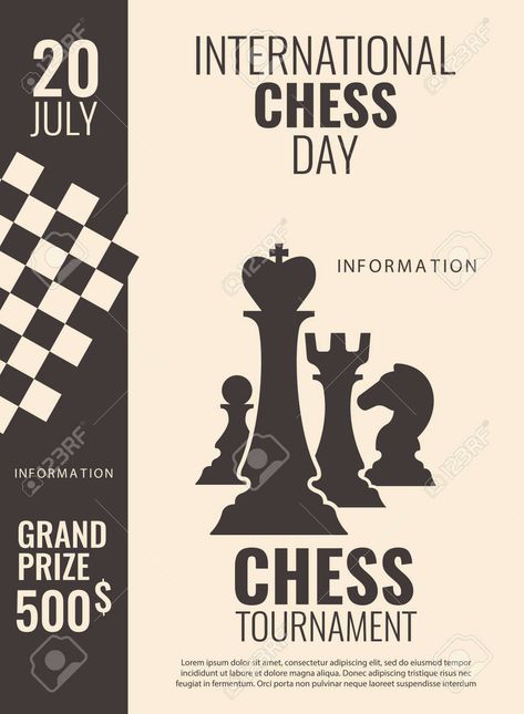 Chess Poster, Chess Collection, Chess Tournament, Poster Images, Simple Web Design, Chess Club, D Images, Sport Poster Design, Simple Poster