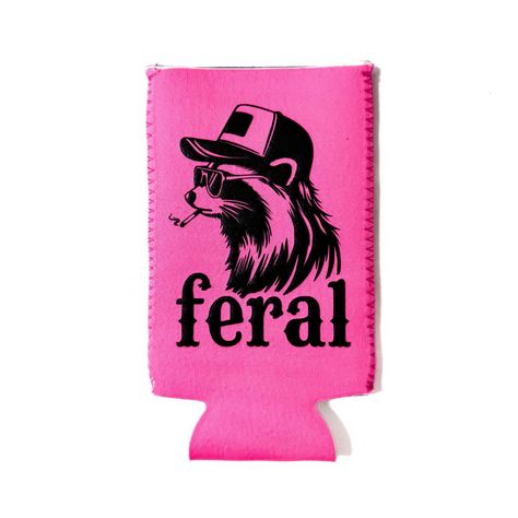 One of our most popular hat designs is also now in a koozie! Can be customized in different colors…just send us a message! #feral #hotmess #koozie #highnoonvodka #whiteclaw #truly Funny Koozies, Koozie Ideas, White Trash Party, Trash Party, Funny Trucker Hat, Cooler Gift, Beer Koozies, Popular Hats, Funky Shirts