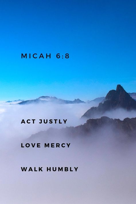 Love Mercy Walk Humbly, Micah 6 8, Walk Humbly, Niv Bible, Bible Prayers, Daily Bible Verse, Scripture Art, Bible Art, Religious Quotes