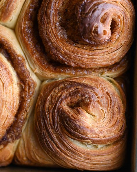 Croissant Cinnamon Rolls, Croissant Roll, Cinnamon Filling, Dough Ingredients, Sticky Buns, Sweet Roll, Baking Sweets, Breakfast Breads, Cinnamon Buns