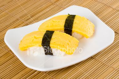 Tamago Nigiri Tamago Nigiri, Japanese Food Sushi, Rice Rolls, Nigiri Sushi, Japanese Bento, Japanese Sushi, Sushi Recipes, Sushi Restaurants, Sushi Rice