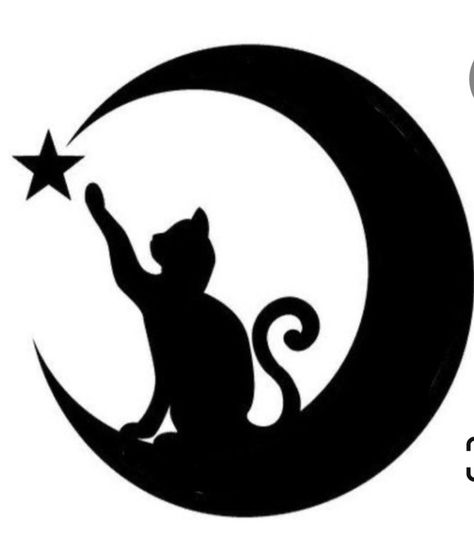 Silhouette Chat, Peeking Cat, Black Cat Tattoos, Cat Applique, Fun Halloween Crafts, Laser Engraved Ideas, Cat Quotes Funny, Black Cat Art, Free Stencils