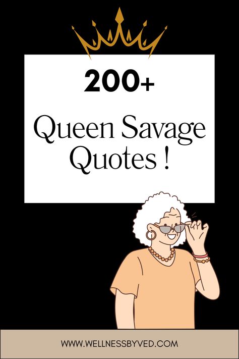 In this article, we will be sharing some of Queen Savage’s most powerful quotes. These quotes are not only empowering, but they are also perfect for anyone who is looking for some motivation to keep going.

#queensavagequotes #queenquotes #quotesqueen #savagequotes #girls #women #womenquotes #sassyquotes She Quotes Short Sassy, Savage Quotes About Men, Strong Sassy Woman Quotes, Queen Mindset Quotes, Queen Mentality Quotes, Funny Women Quotes Hilarious, You Are A Queen Quotes, Ice Queen Quotes, Black Woman Quotes Queens Inspiration