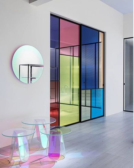 Sliding Door Design, Verre Design, زجاج ملون, Luxury Furniture Brands, Mirror Design, Contemporary Furniture Design, Glass Furniture, Patricia Urquiola, Colour Inspiration