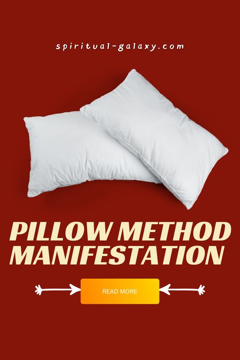 Pillow Method Manifestation – How To Do It? - Have you heard about the Pillow Method? Here's a detailed guide and review regarding the manifestation method that can be helpful to you! Continue reading to learn more. #manifestation #manifestationmethods #pillowmethodmanifestation #affirmations #spirituality Pillow Method Manifestation, The Pillow Method, Pillow Method, Divine Feminine Spirituality, Break Bad Habits, Set Your Goals, Focus On Me, Manifestation Board, Good Grades