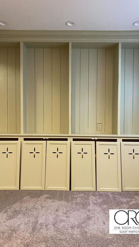 Mudroom Cabinet Door Cutouts, Cabinets With Cutouts, Cabinet Door Cutouts, Cabinet Doors With Cutouts, Cabinet Cutouts, Kitchen Cabinet Doors Styles, Room Pantry, Mudroom Cabinets, Cabinet Door Style