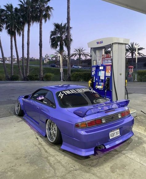 Best First Cars, Slammed Cars, R34 Gtr, Purple Car, First Cars, Pimped Out Cars, Best Jdm Cars, Drifting Cars, Nissan Silvia