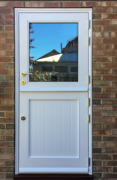 External stable door glazed Glass Stable Door, Back Door, Small Utility Room, Georgian Doors, Aluminium Kitchen, House Extension Plans, Laundry Room Doors, Stable Door, Wooden Front Doors