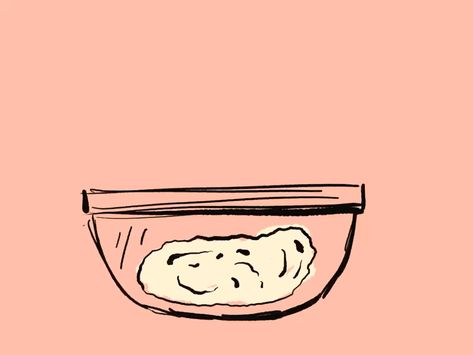 Baking Animation, Sourdough Bread Drawing, Painting Sourdough, Sourdough Illustration, Dough Illustration, Aesthetic Sourdough Bread, Bread Illustration Cute, Sourdough Bread Paint, Sourdough Bread Illustration